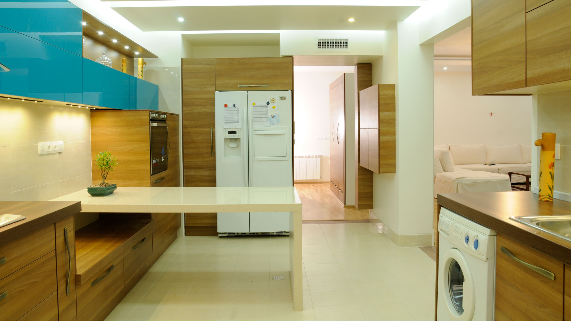 طراحی کابینت آشپزخانه دکتر انصاری (واحد ۳ خوابه)