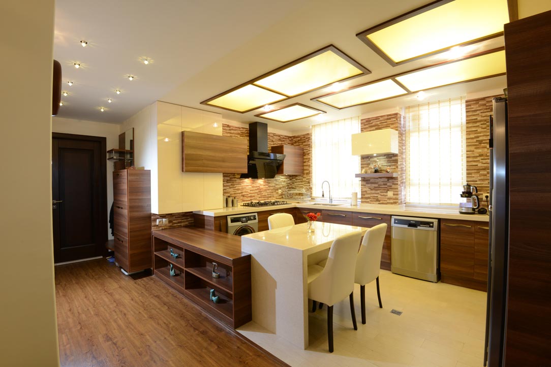 طراحی کابینت آشپزخانه دکتر بهرامی (واحد شمالی)